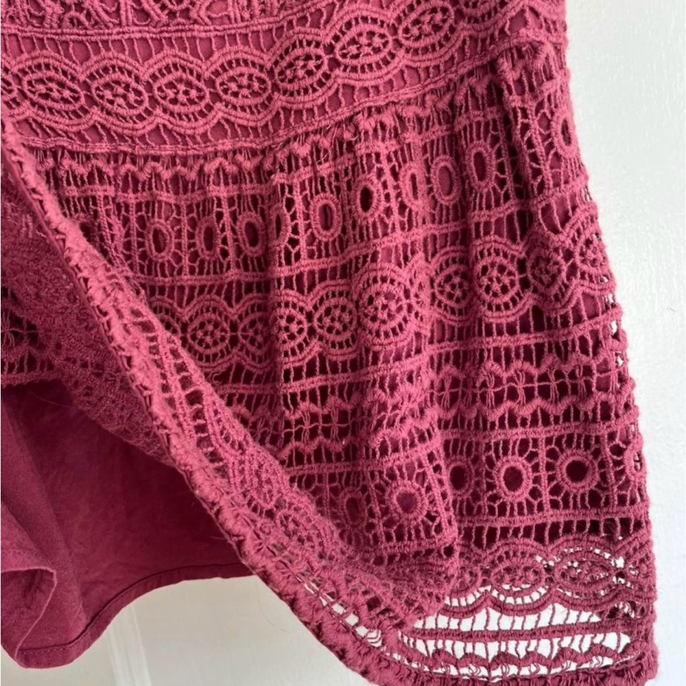 abercrombie & fitch crochet top size xl